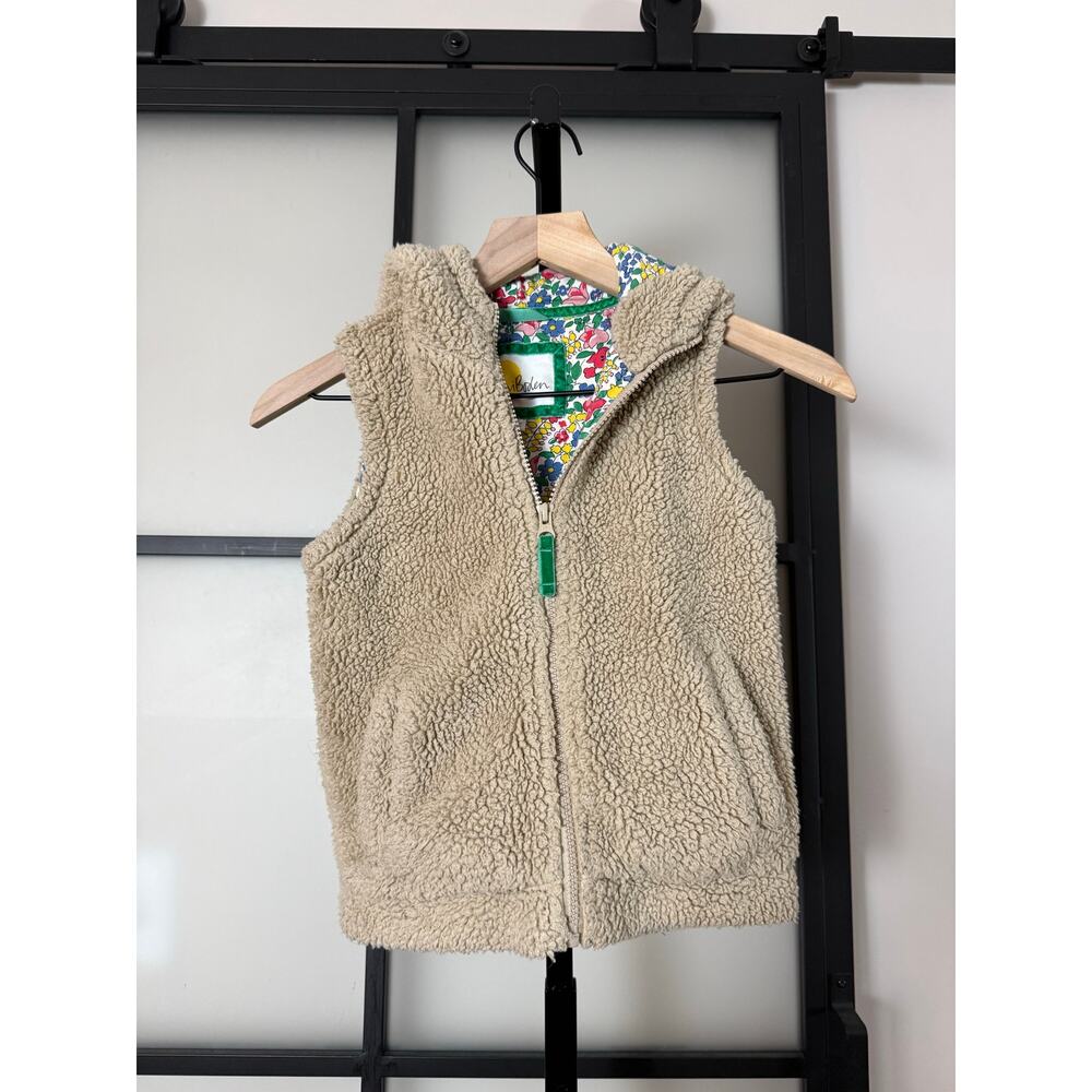 Mini Boden Sherpa Vest, Size 5-6 Years